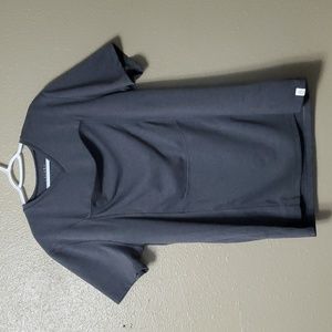 Lalabu Men's Size 2XL Grey VNeck Soothe Dad Shirt Short Sleeve Babywearing Pouch